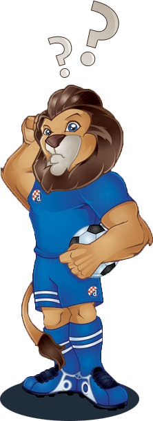 The Mascot Plavko is shown to be confused in the image